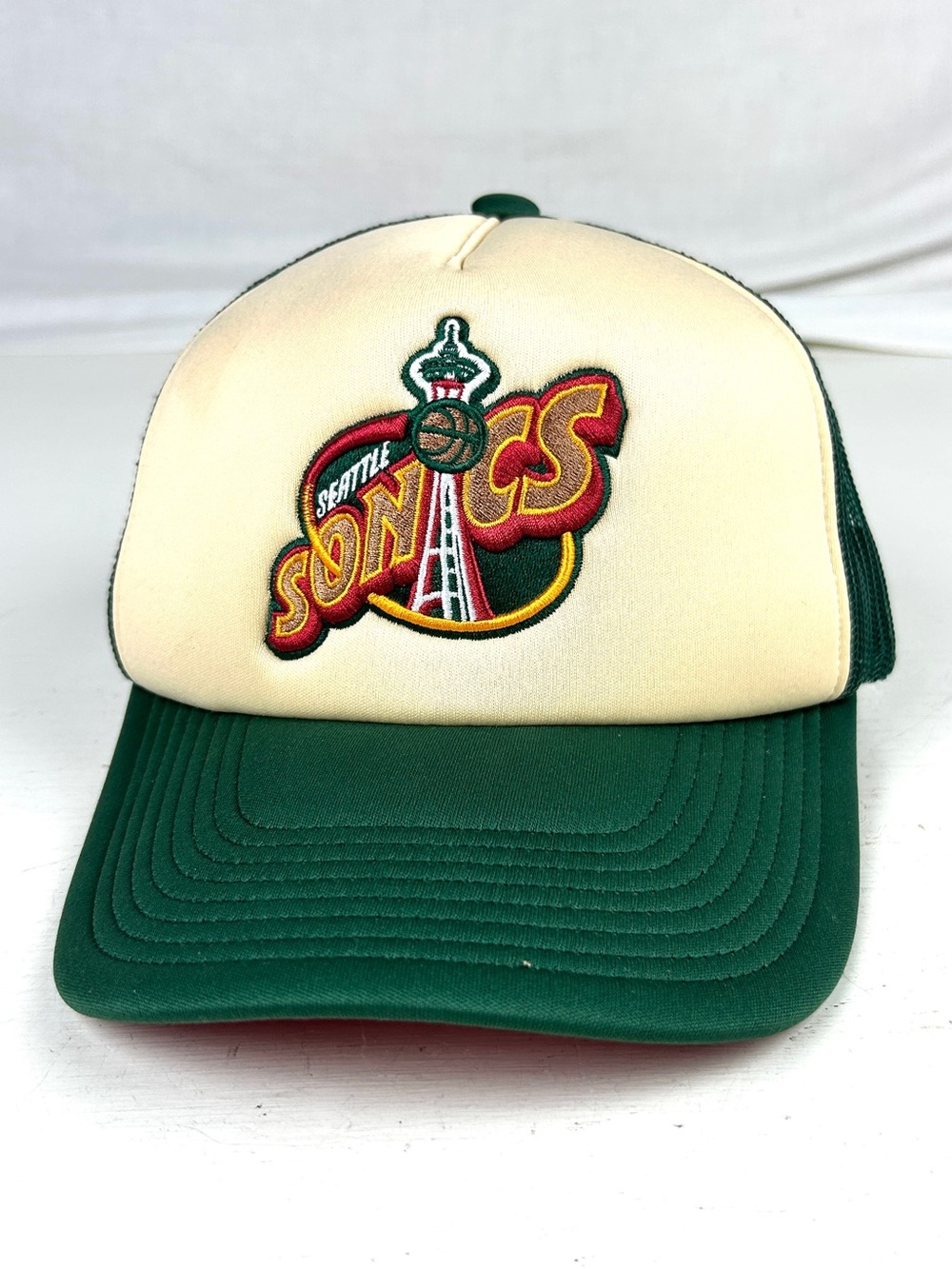Mitchell & Ness Seattle Super Sonics snapaback hat cap trucker retro throwback